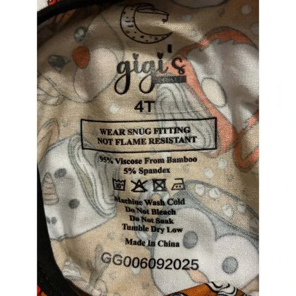 Gigi's Kids 4T PJ Set Long Sleeve Pants Snowman Penguin Reindeer Bamboo Blend - Picture 4 of 7